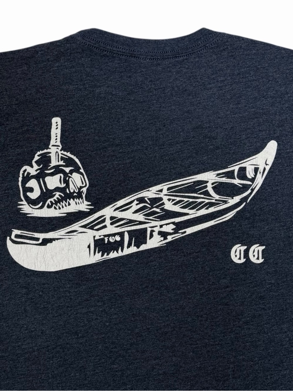 Forward Observations Group Shirt Mens Large Blue Canoe Club Skull Dagger FOG USA